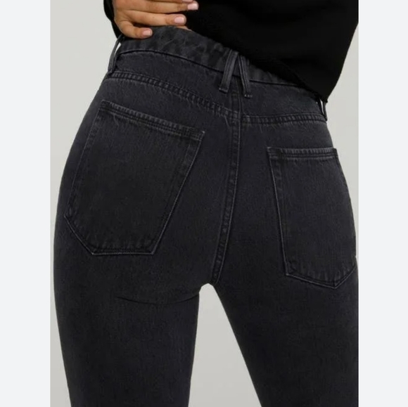 Good American Good Boy Slit Waistband Black Size 15 - Picture 3 of 16